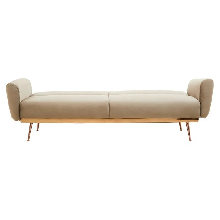 Adelaide Sofa Bed – Mink Velvet - Image 3