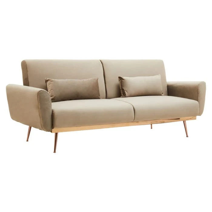 Adelaide Sofa Bed – Mink Velvet - Image 4