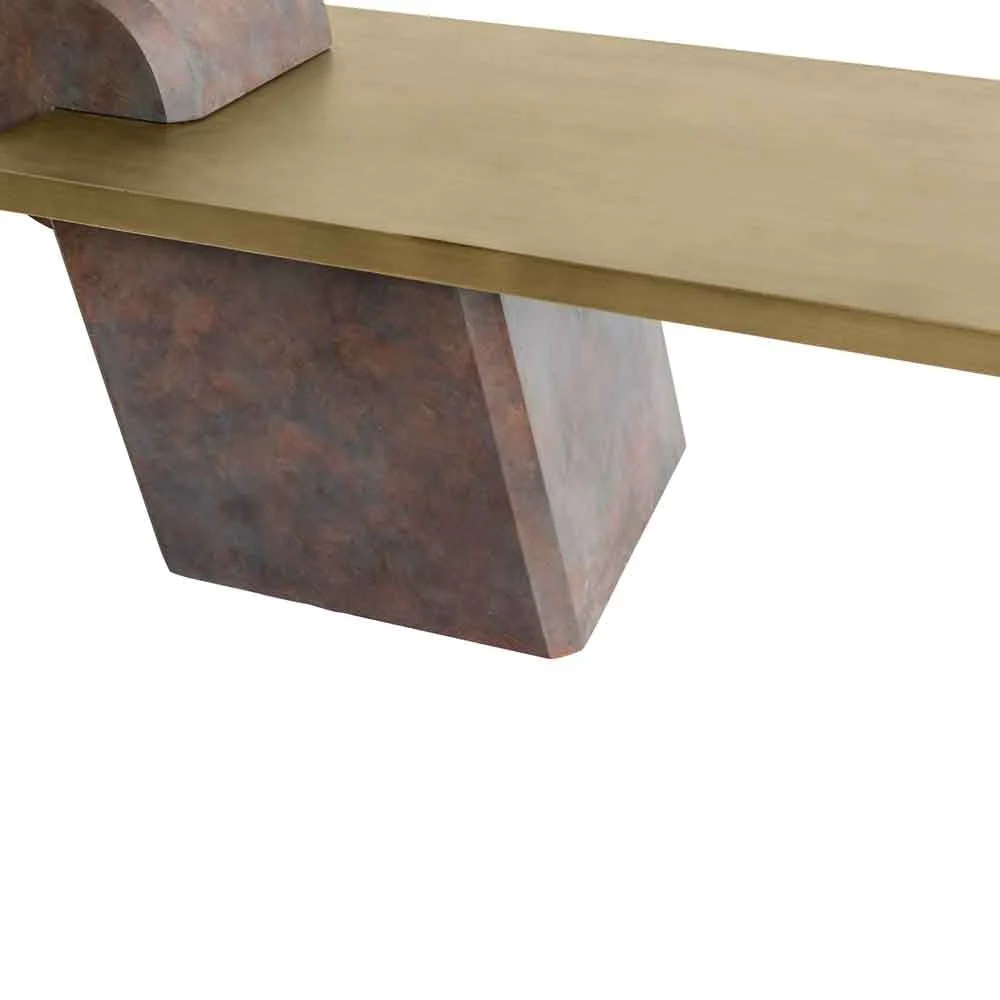 Aeris Leaning Coffee Table in Copper - Image 4
