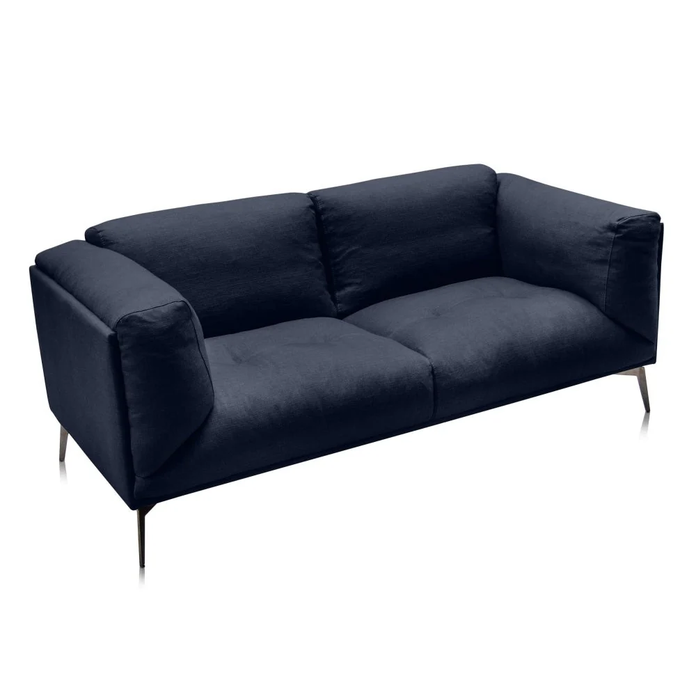 Alberta Two-Seater Sofa with Reynaldo Rave Blue Nights Fabric - Image 2