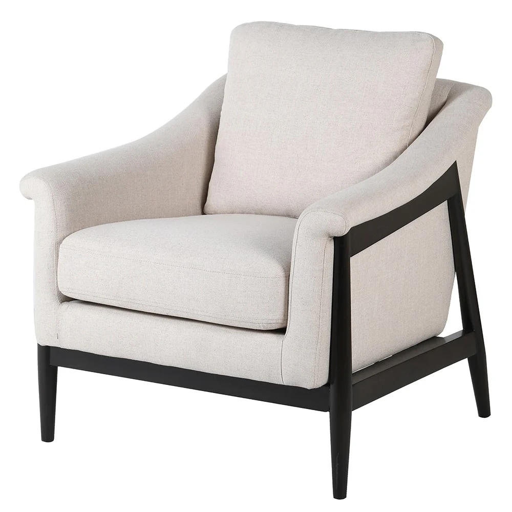 Amelia Armchair (CRIB 5) – Beige Linen - Image 2