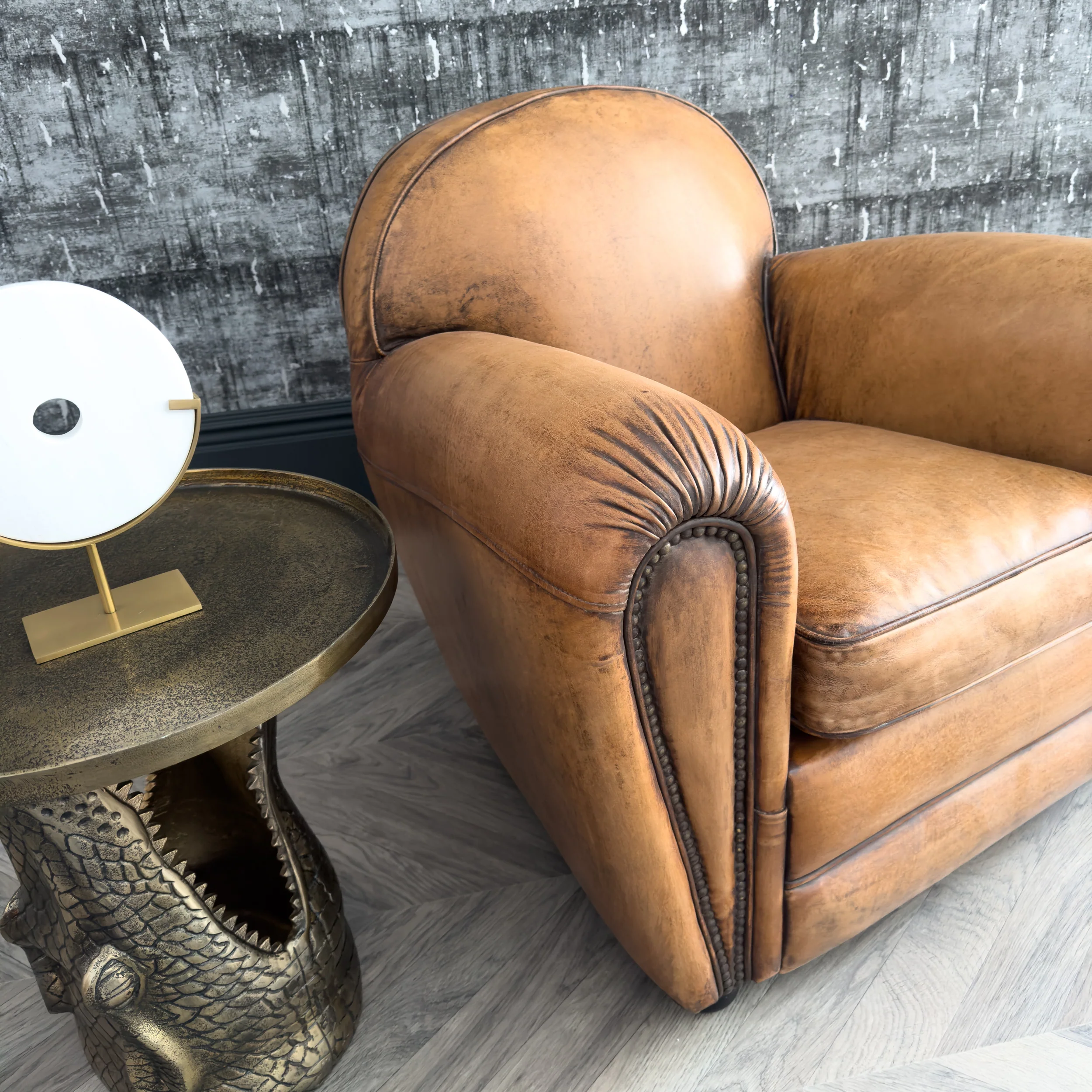 Amp Vintage Leather Armchair - Image 5