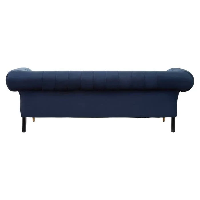 Annette 3-Seater Sofa – Midnight Blue Velvet - Image 4