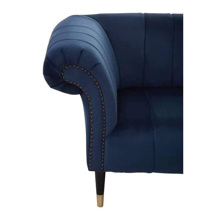 Annette 3-Seater Sofa – Midnight Blue Velvet - Image 5