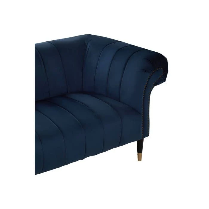 Annette 3-Seater Sofa – Midnight Blue Velvet - Image 7