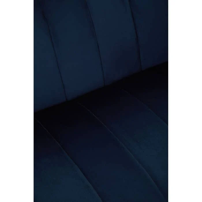 Annette 3-Seater Sofa – Midnight Blue Velvet - Image 9