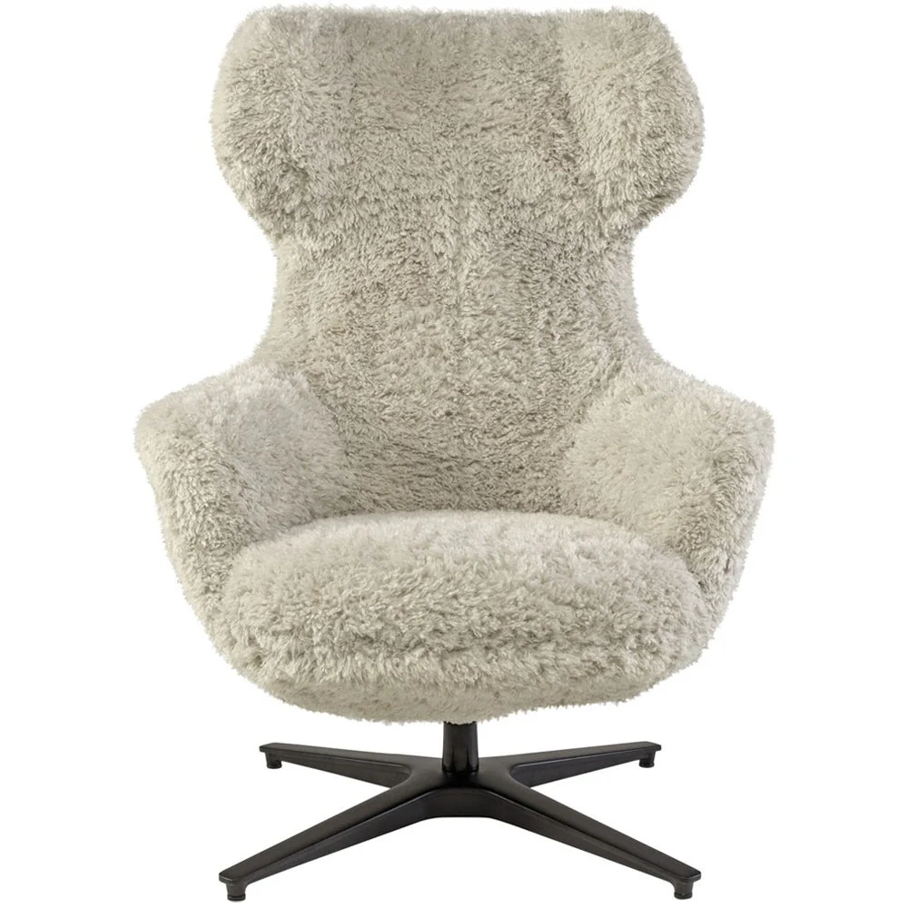 Arabella Swivel Chair – Doodle Fabric