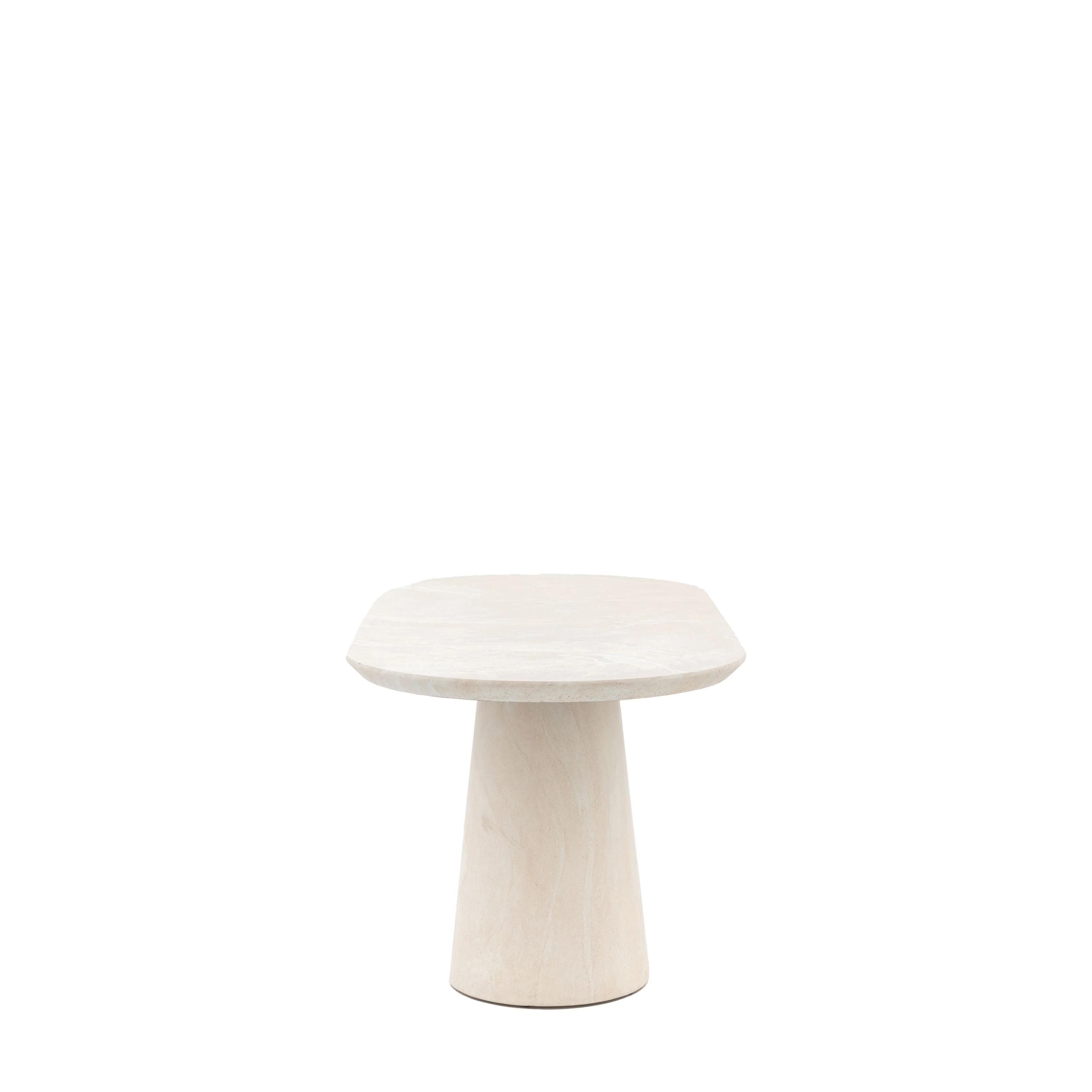 Arbor Oval Dining Table – Travertine-Style Finish - Image 3