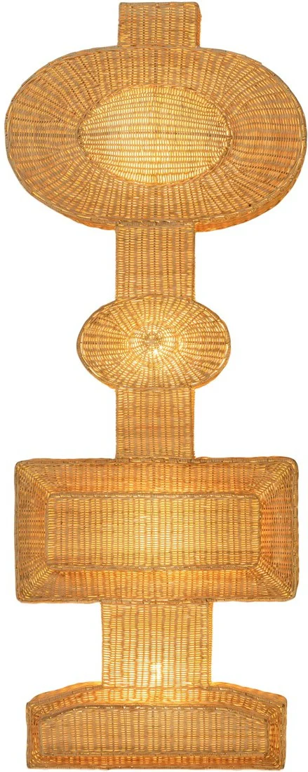 Armon Wall Light in Natural Rattan - Image 2