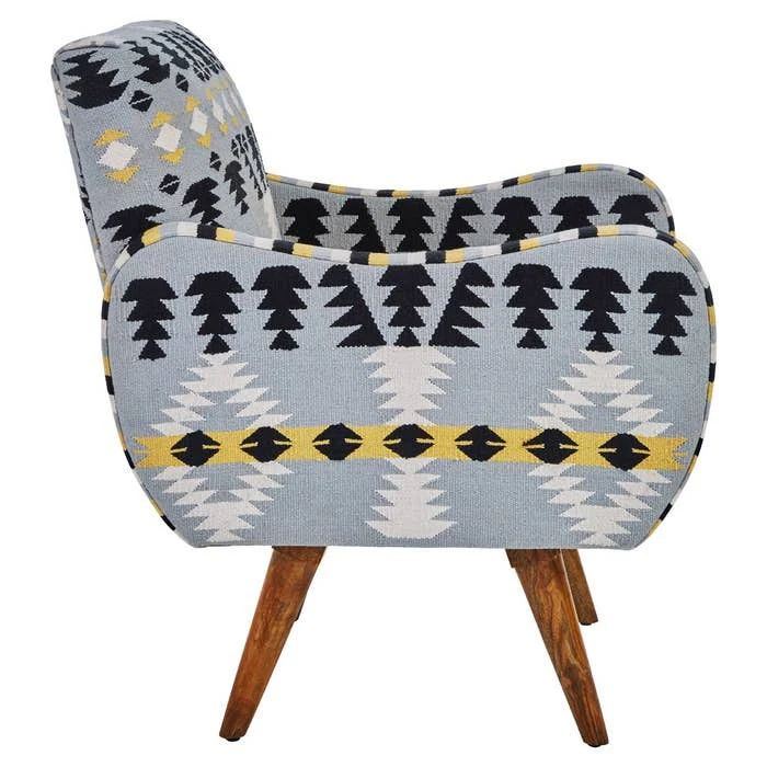 Ashlynn Geometric Armchair – Multi-coloured - Image 2