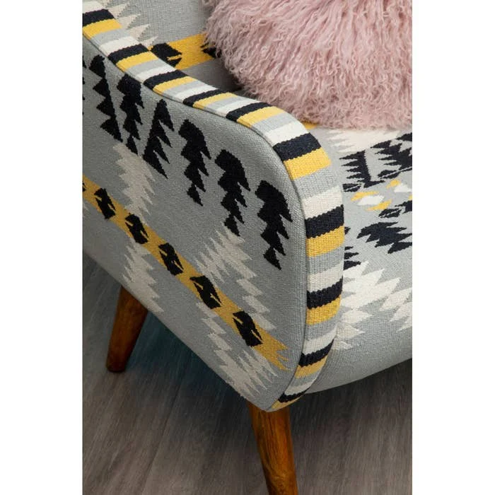 Ashlynn Geometric Armchair – Multi-coloured - Image 7