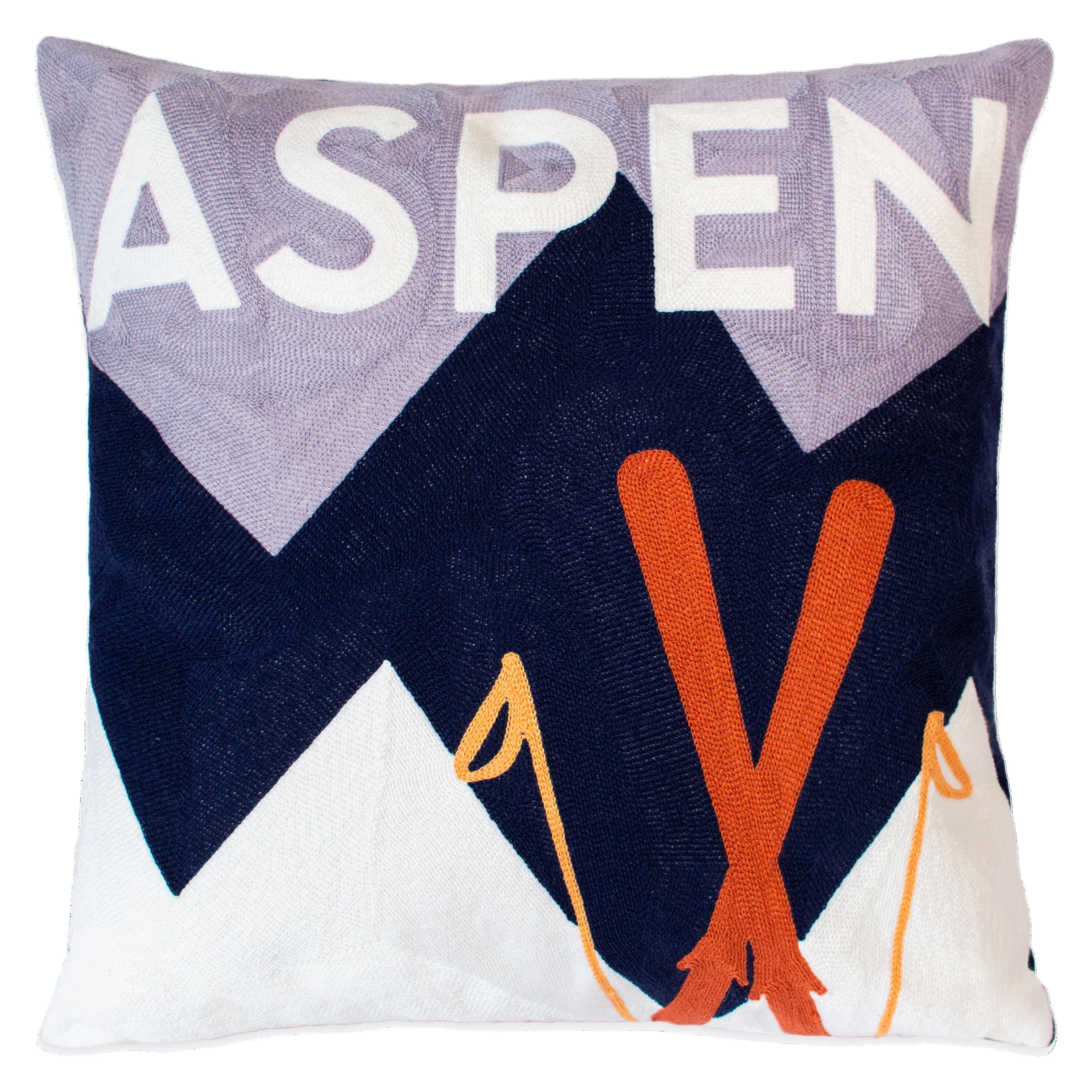 The Pillow Drop Aspen Hills Needlepoint Cushion