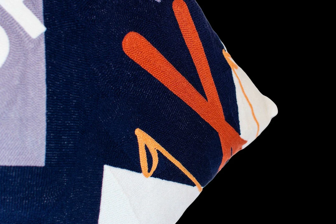 The Pillow Drop Aspen Hills Needlepoint Cushion - Image 3