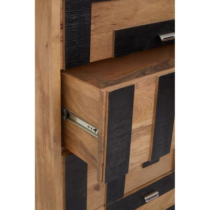 Atlas Storage Chest – Black and Natural Mango Wood - Image 12