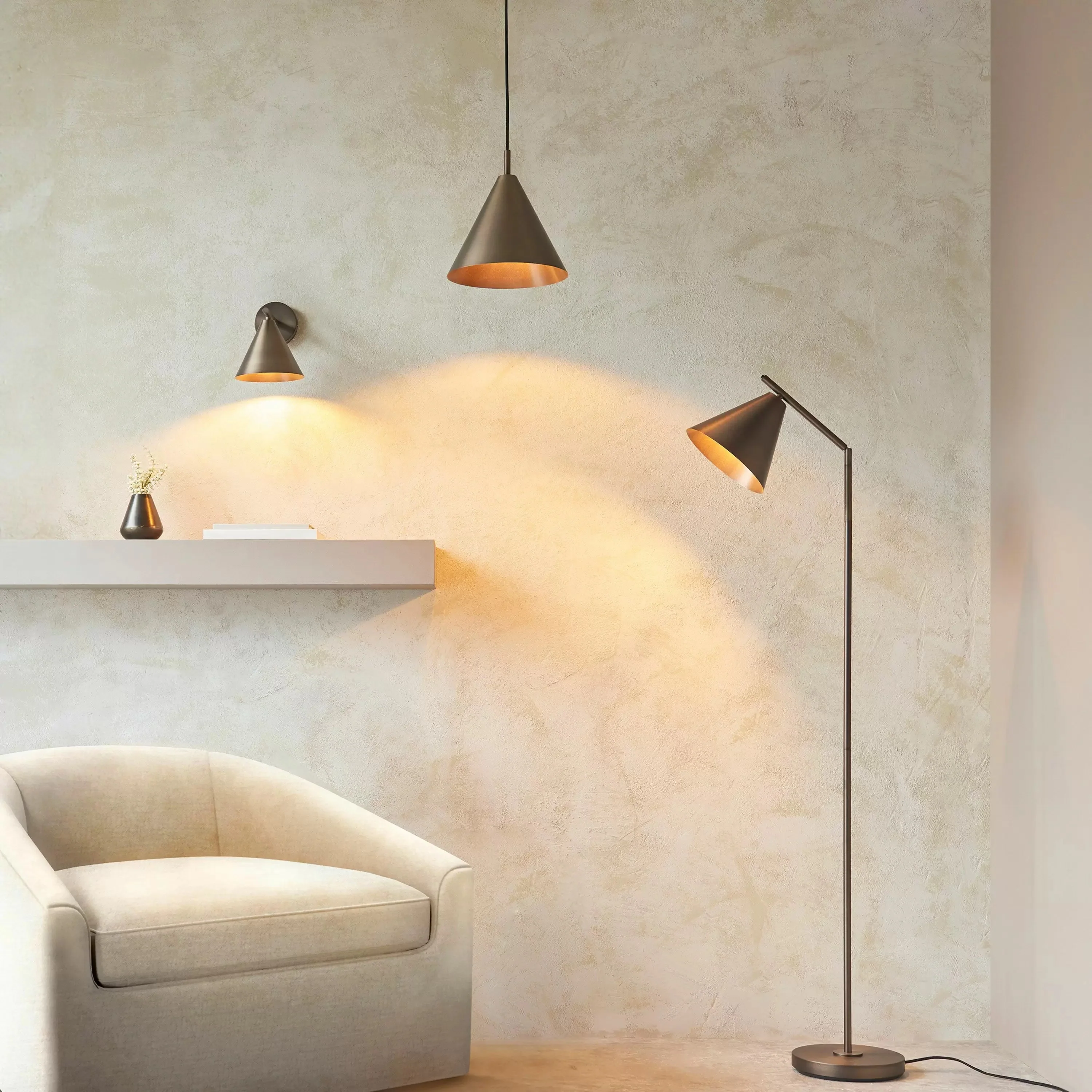Aura Floor Lamp – Antique Bronze - Image 7