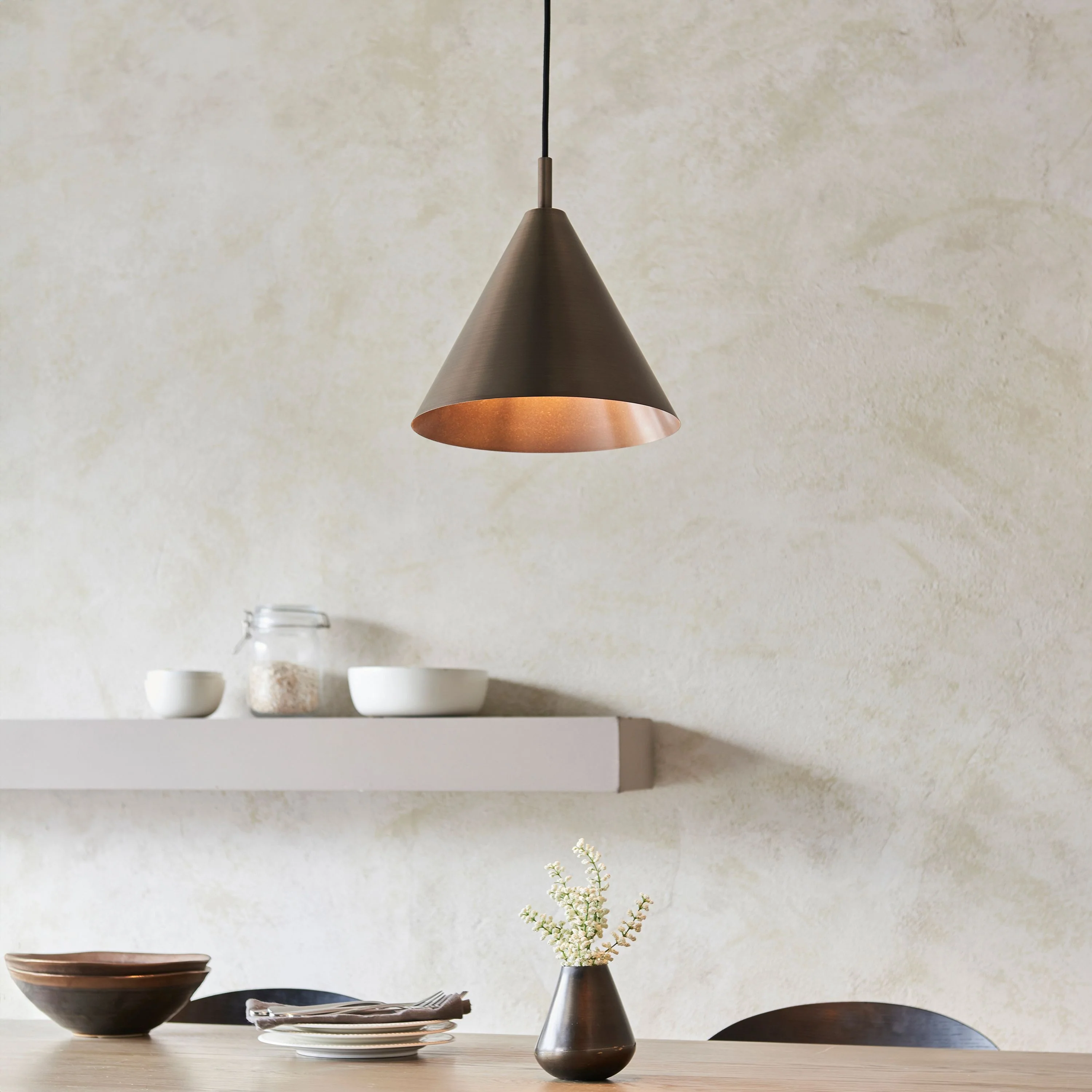 Aura Pendant Light – Antique Bronze - Image 3