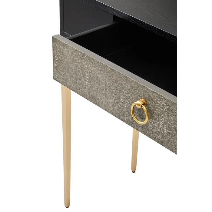 Azra Console Table – Grey Shagreen - Image 7