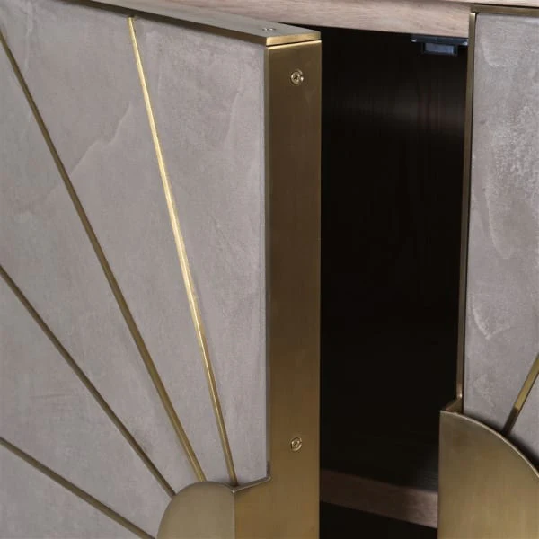 Balust Small Sunburst Sideboard - Image 4