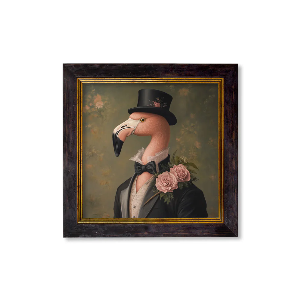 Baron Von Blush – Circus Flamingo – Oxford Square Frame