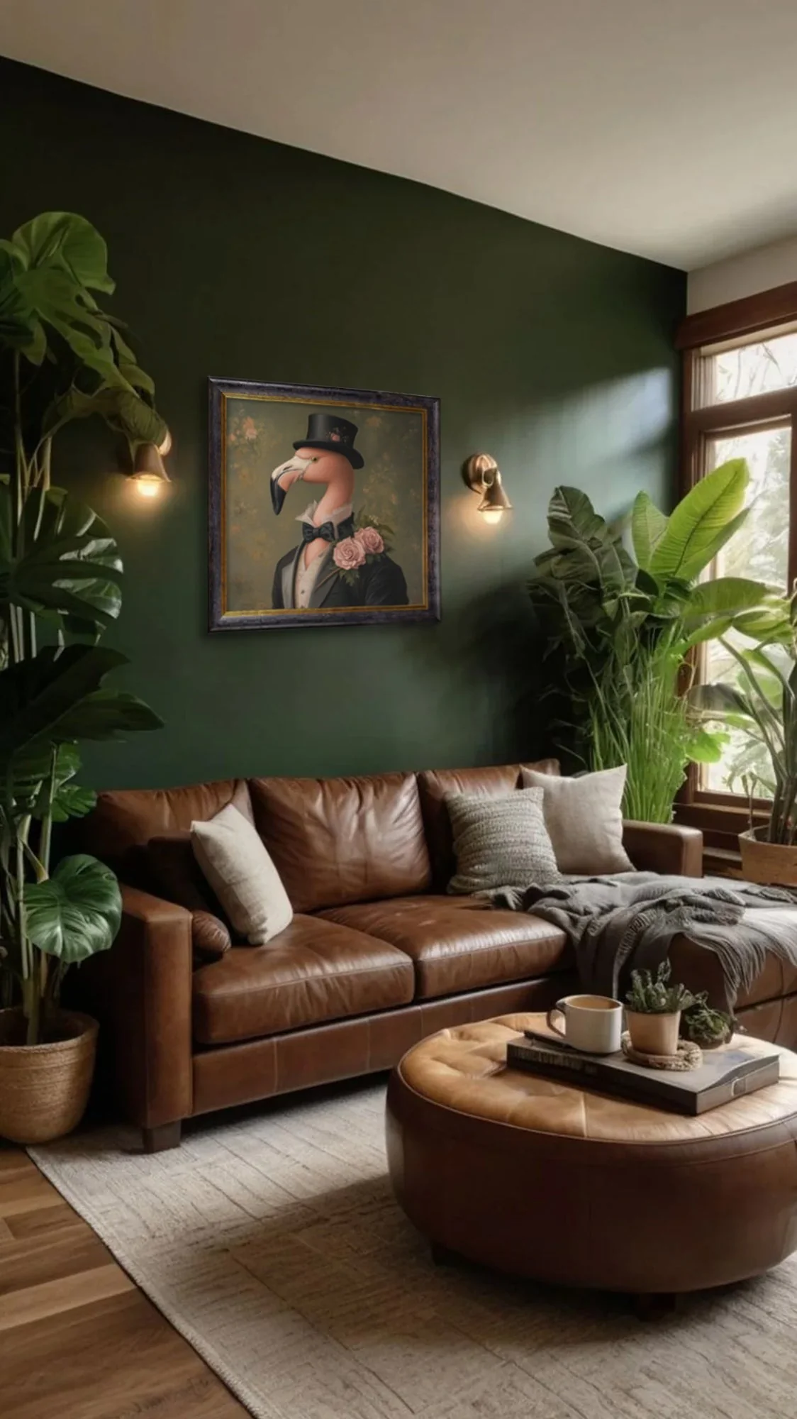 Baron Von Blush – Circus Flamingo – Oxford Square Frame - Image 4