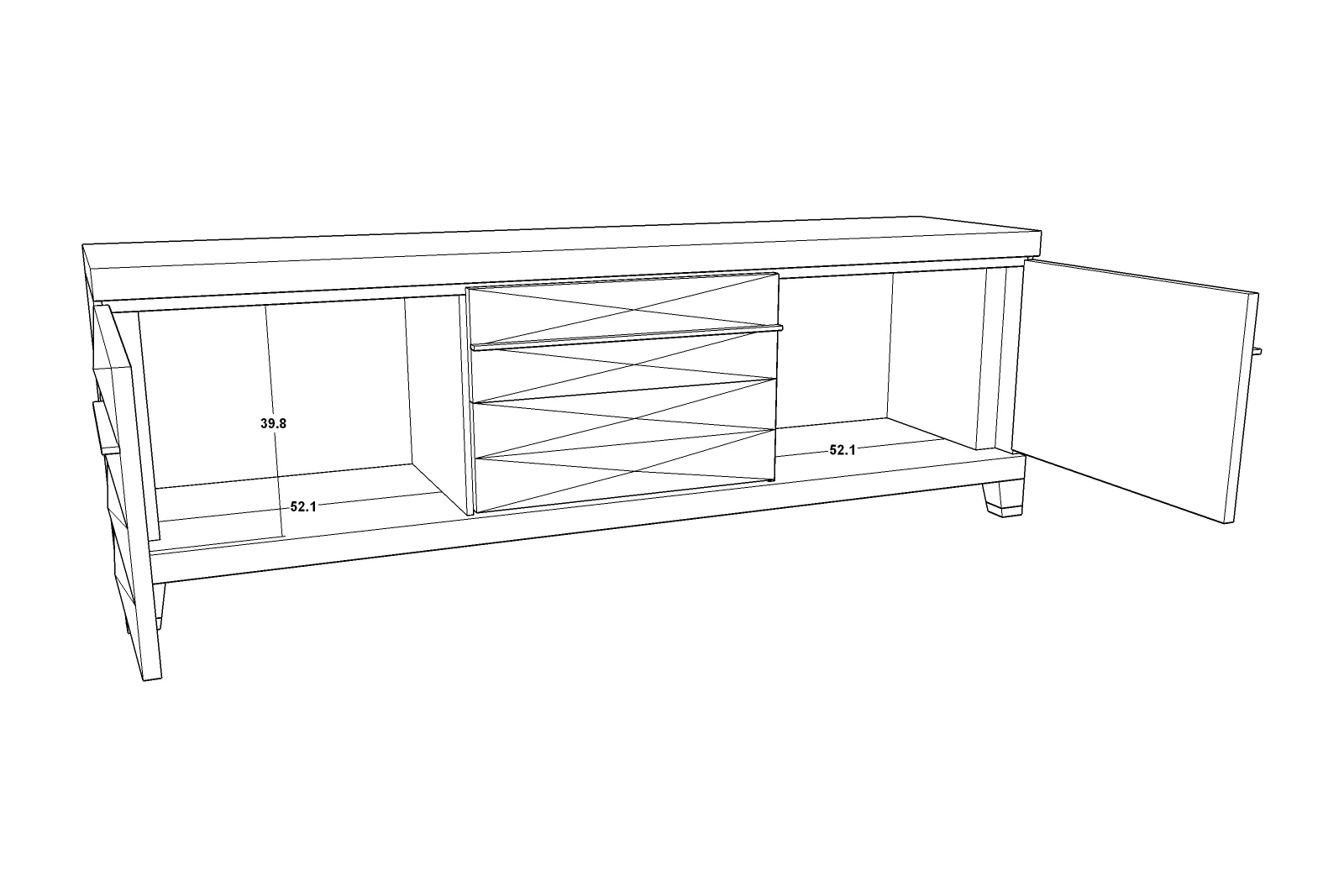 Berkeley Designs Cassis Media Unit - Image 3