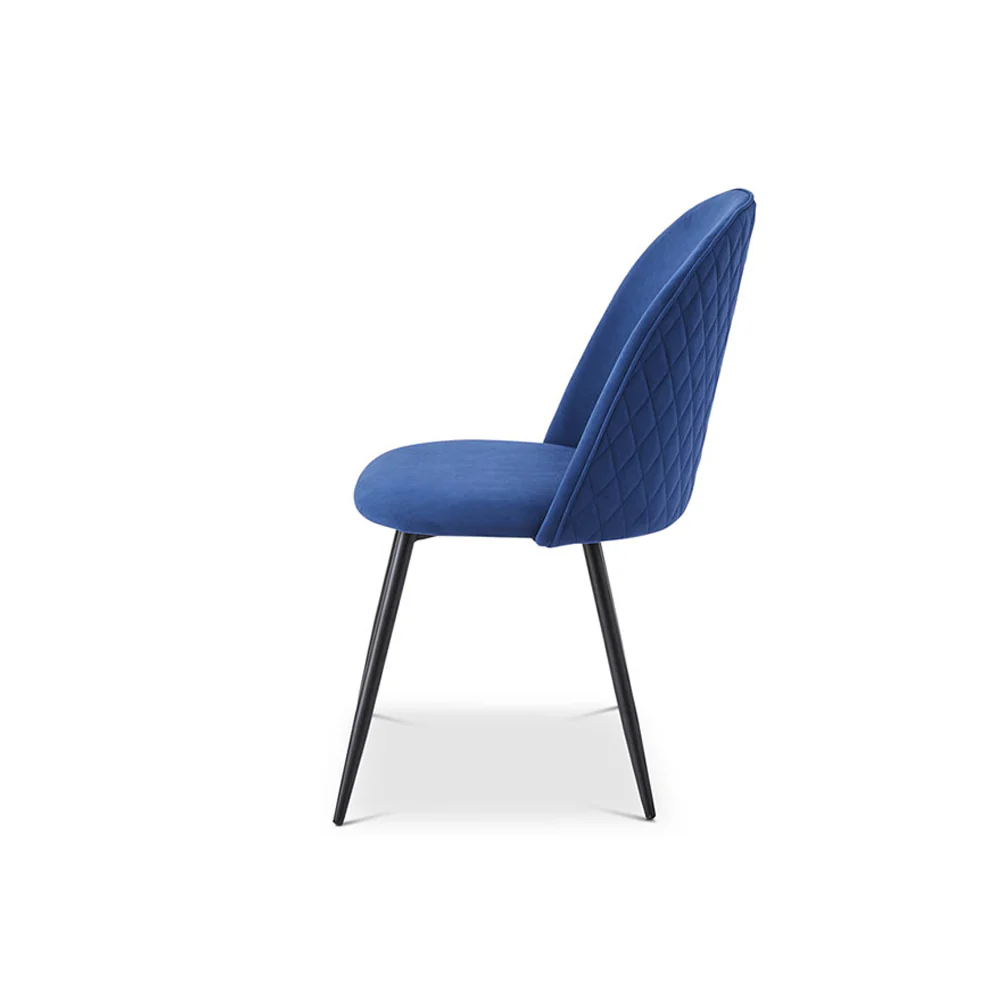 Berkeley Designs Soho Dining Chair in Blue Velvet – Set of 2 - Image 3