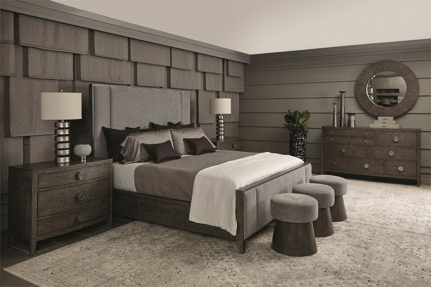 Bernhardt Linea Dresser – Cerused Charcoal - Image 11