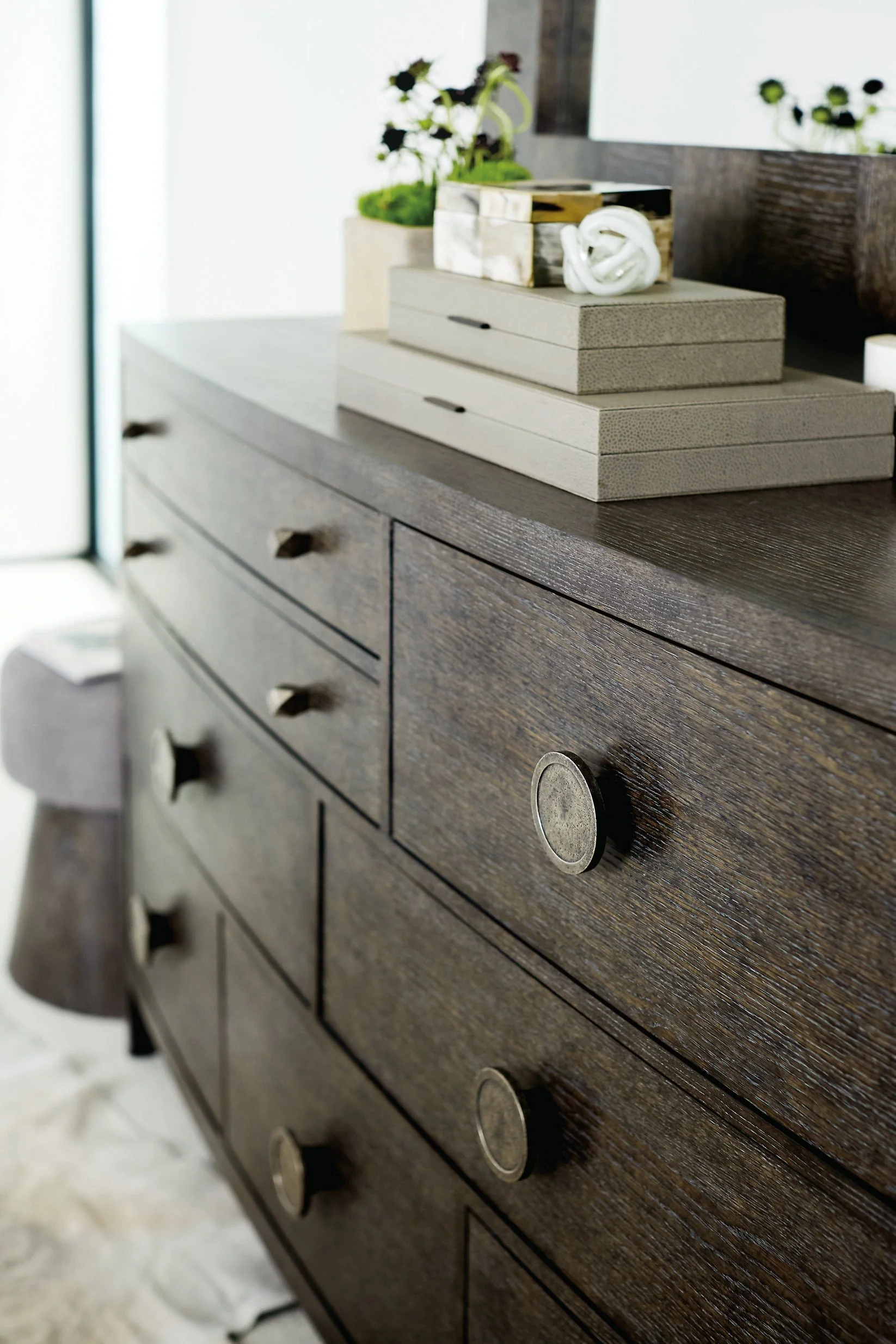 Bernhardt Linea Dresser – Cerused Charcoal - Image 7