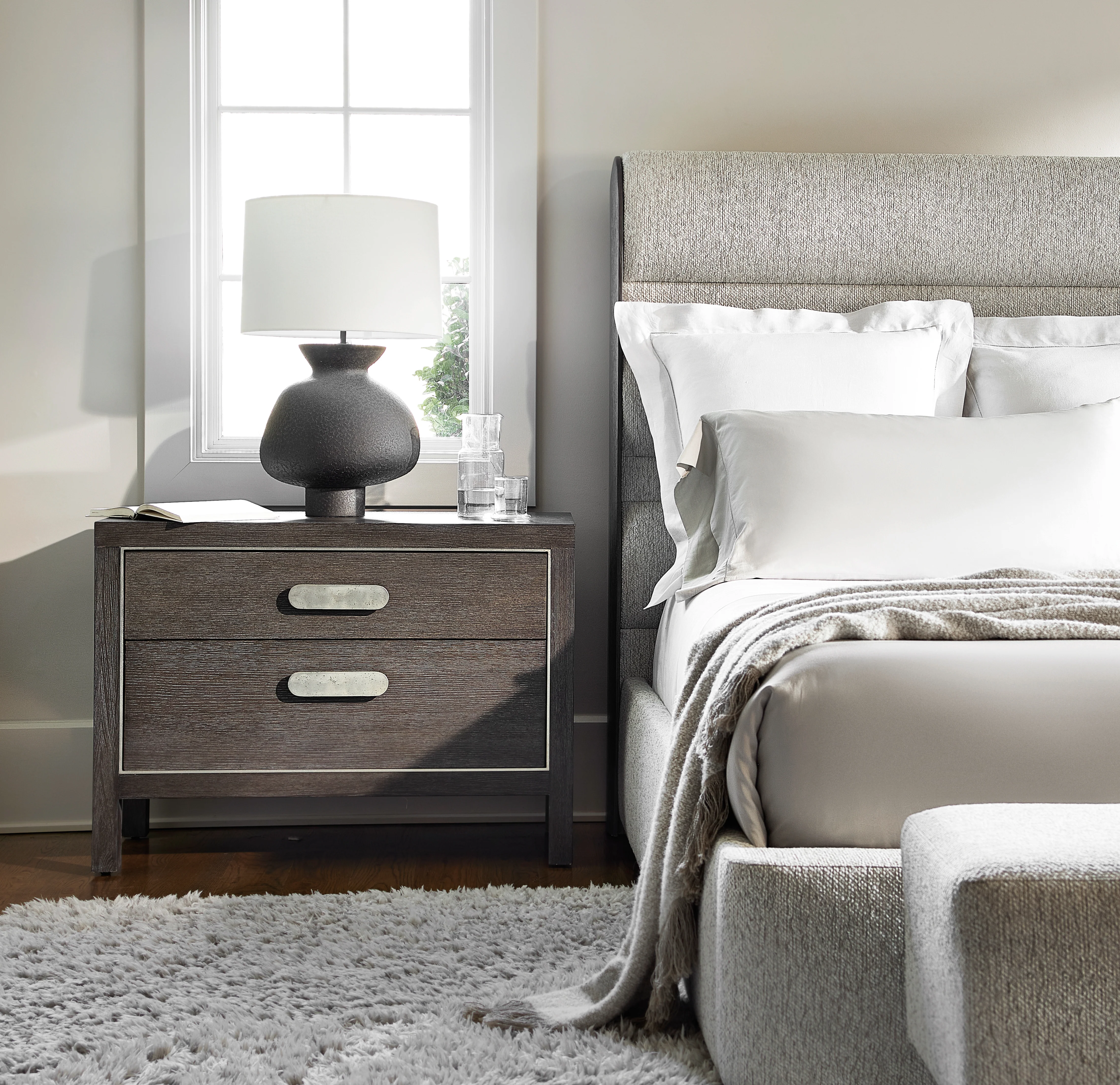 Bernhardt Prado Wide Nightstand – Porcini - Image 7