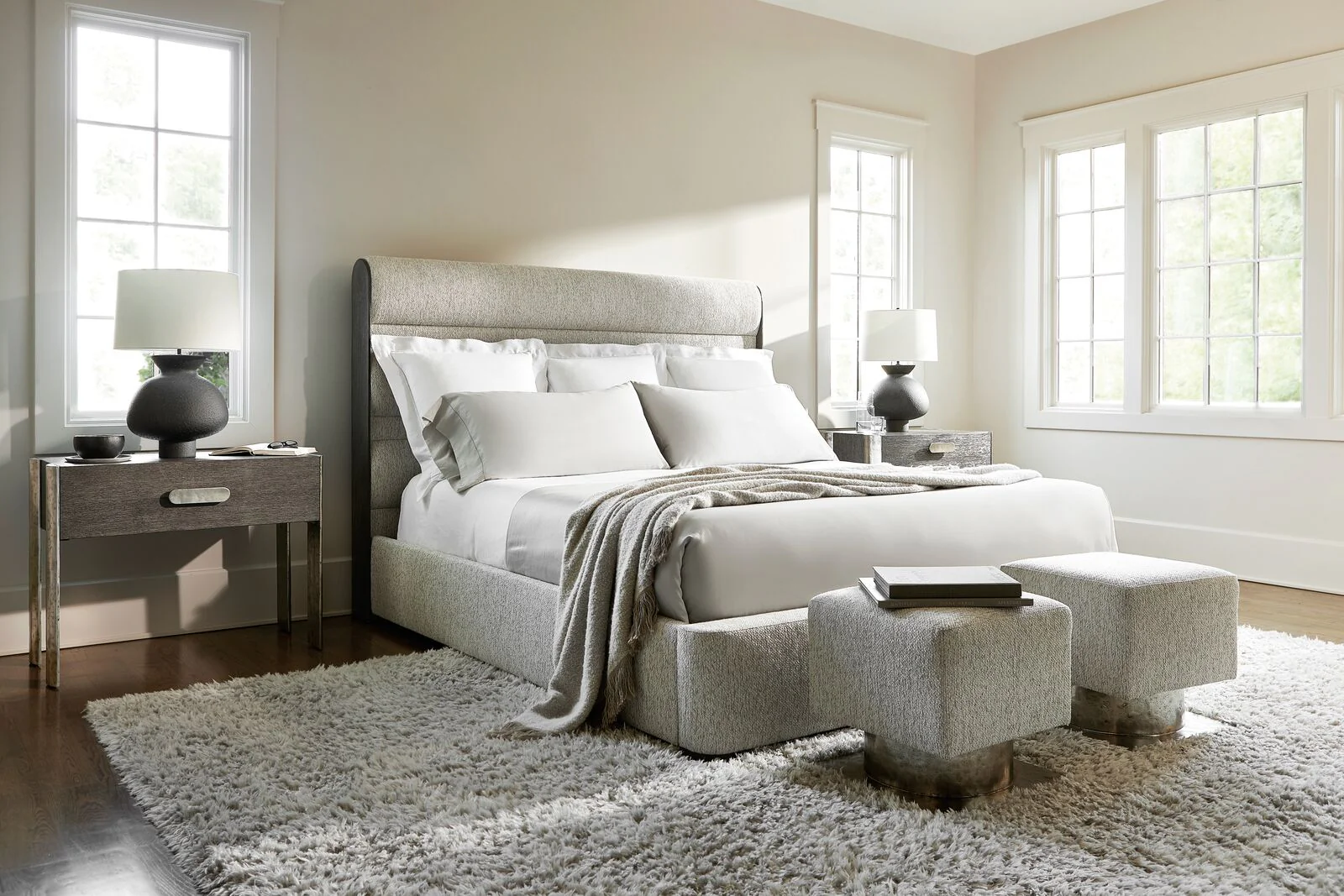 Bernhardt Prado Wide Nightstand – Porcini - Image 9