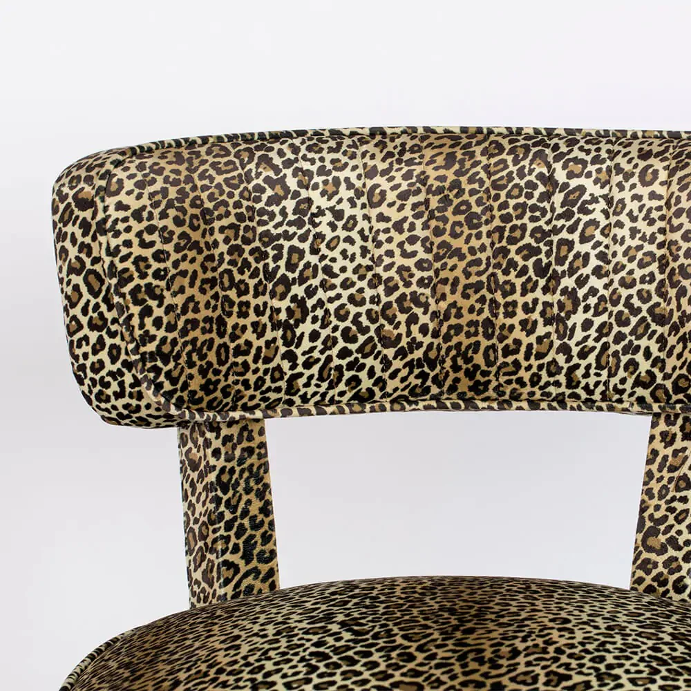 Bold Monkey Claws Out Leopard Print Dining Chair - Image 5
