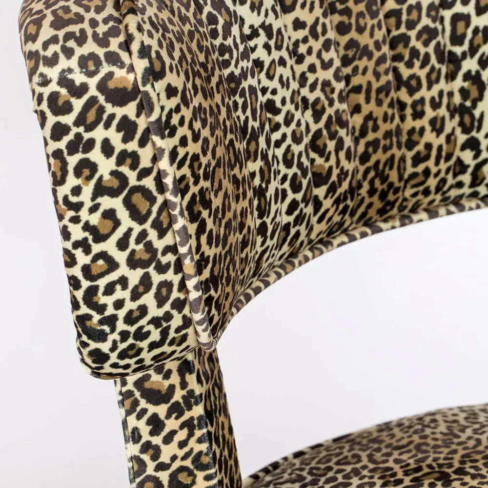 Bold Monkey Claws Out Leopard Print Dining Chair - Image 6