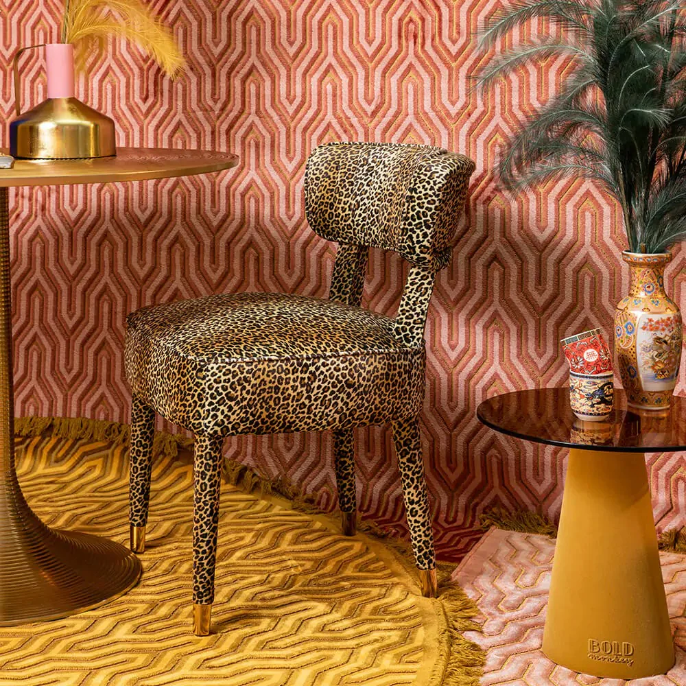Bold Monkey Claws Out Leopard Print Dining Chair - Image 9
