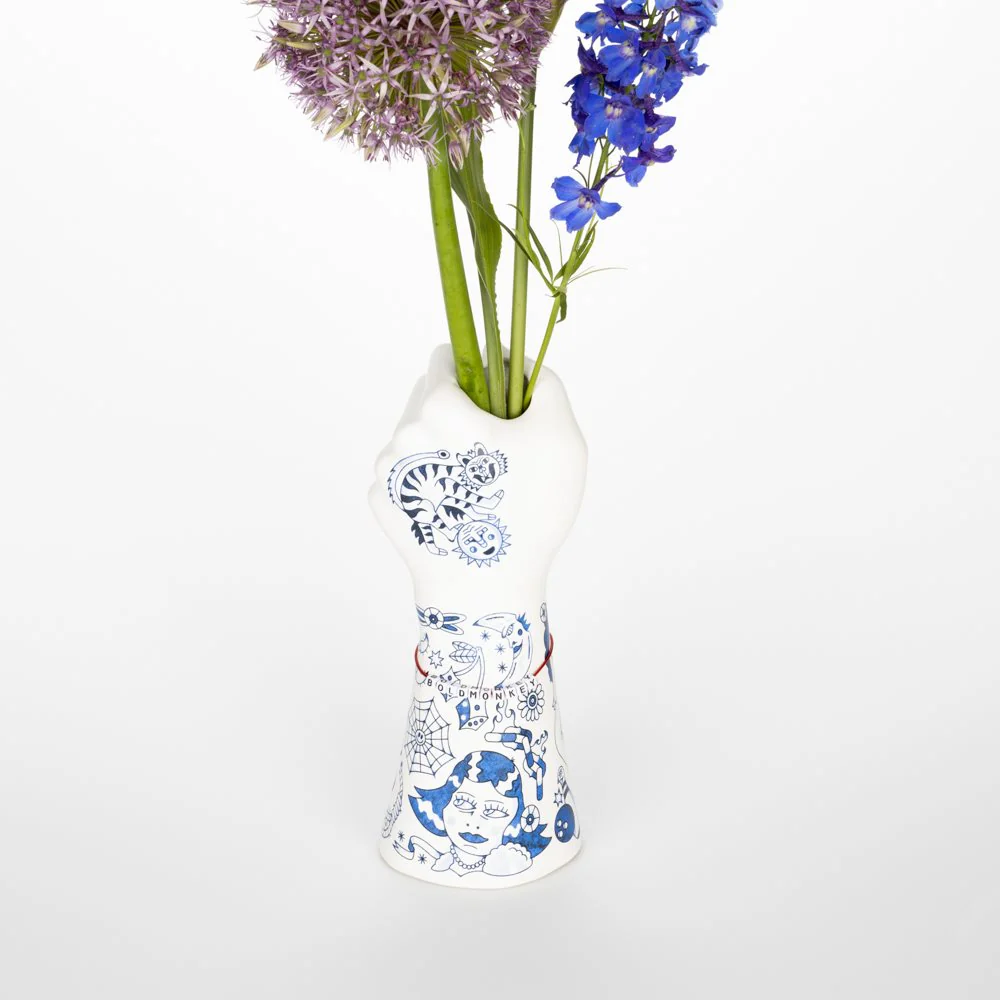 Bold Monkey Liberty Matters Vase – Blue - Image 7