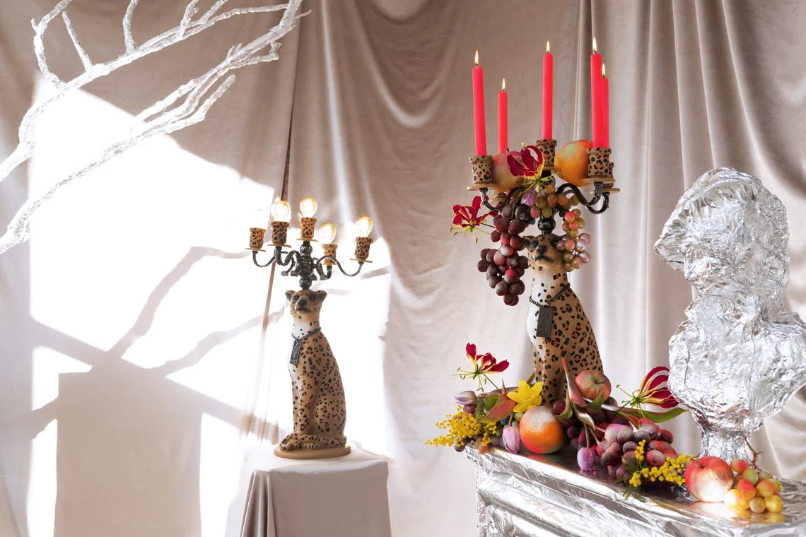 Bold Monkey Proudly Crowned Panther Floor Lamp – Spotted - Image 2