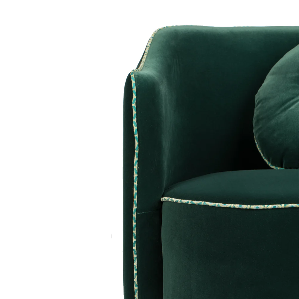 Bold Monkey Sassy Granny Lounge Chair in Dark Green - Image 5
