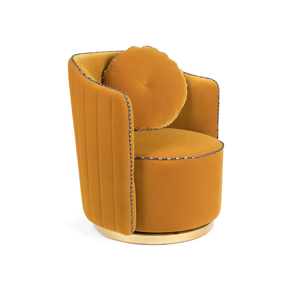 Bold Monkey Sassy Granny Lounge Chair in Ochre - Image 2