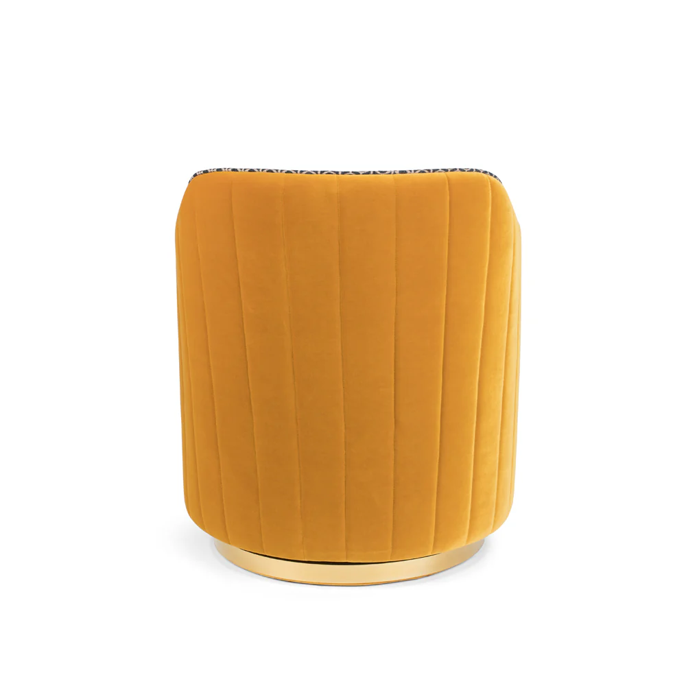 Bold Monkey Sassy Granny Lounge Chair in Ochre - Image 5