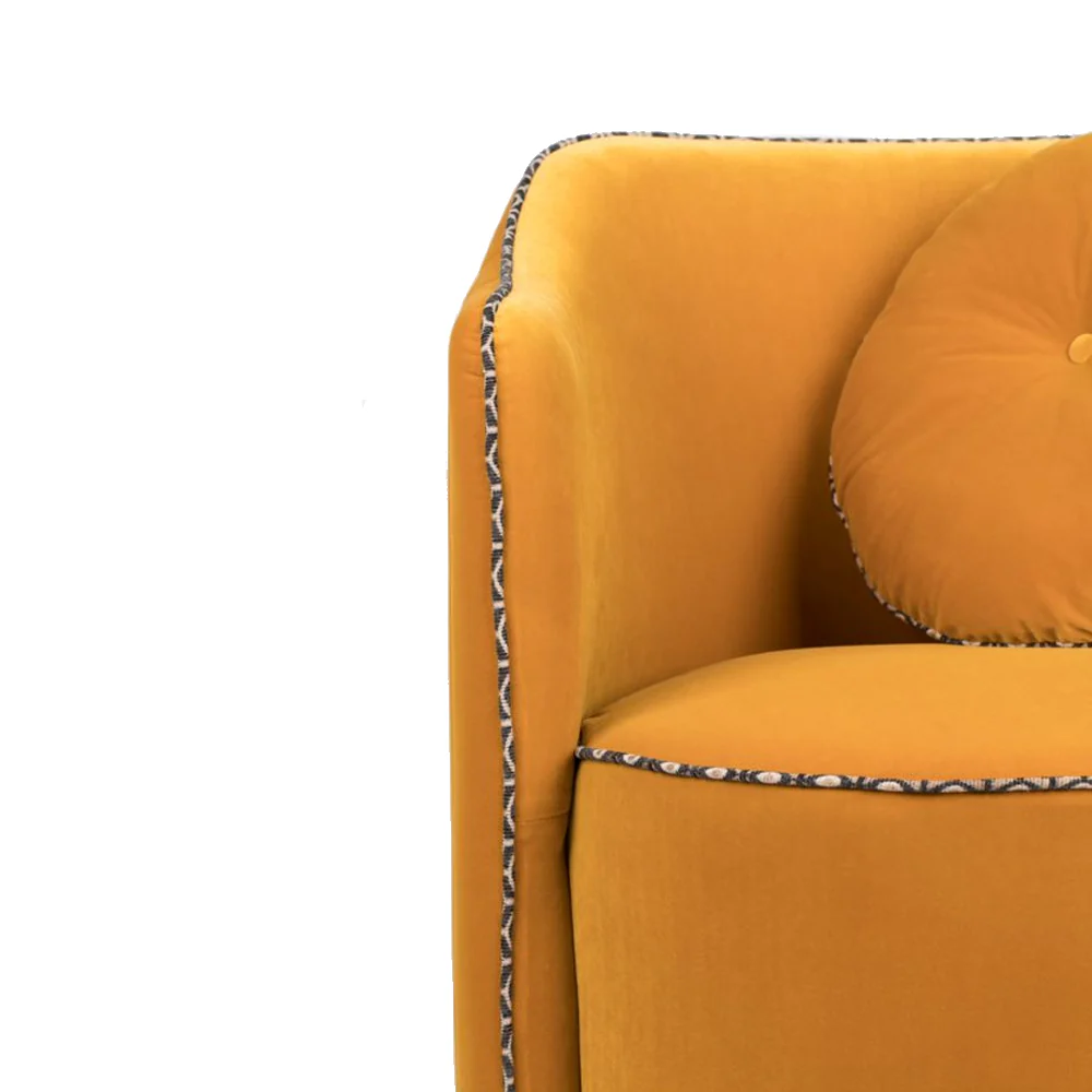 Bold Monkey Sassy Granny Lounge Chair in Ochre - Image 6