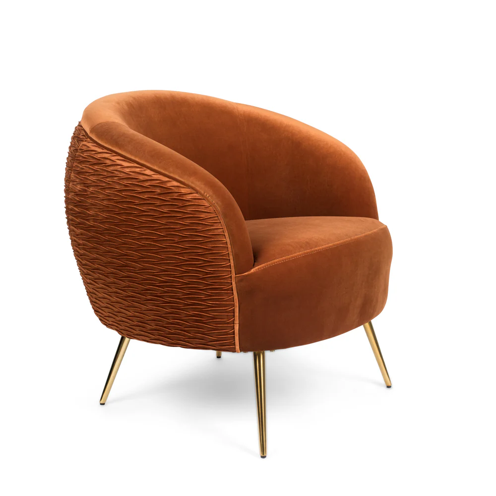 Bold Monkey So Curvy Lounge Chair in Orange - Image 2