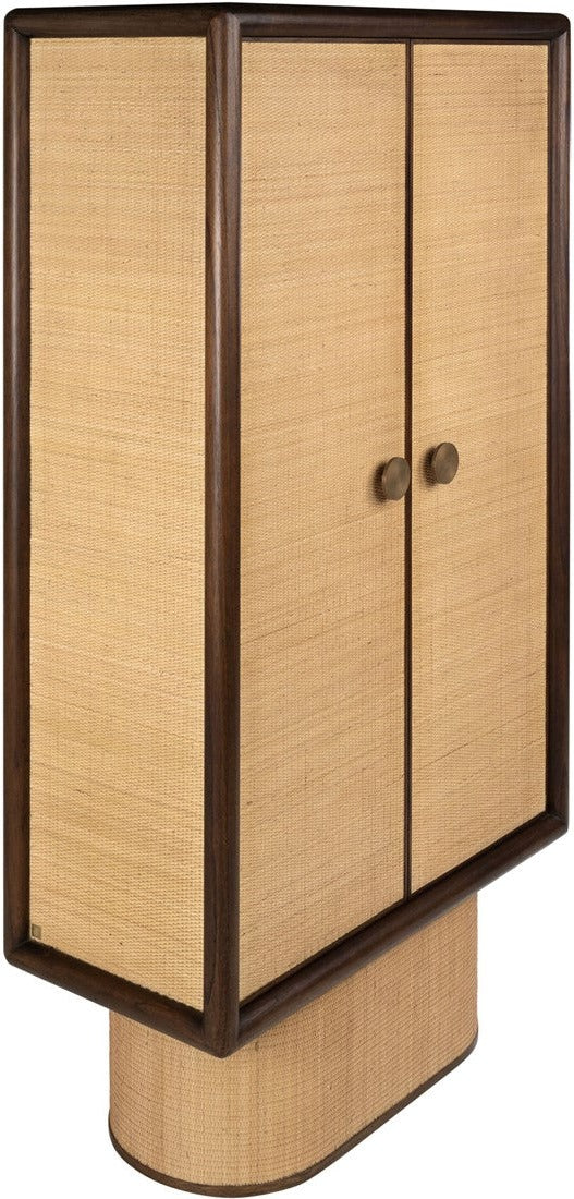 Cadence Cabinet in Mindi Wood and Rattan - Image 2