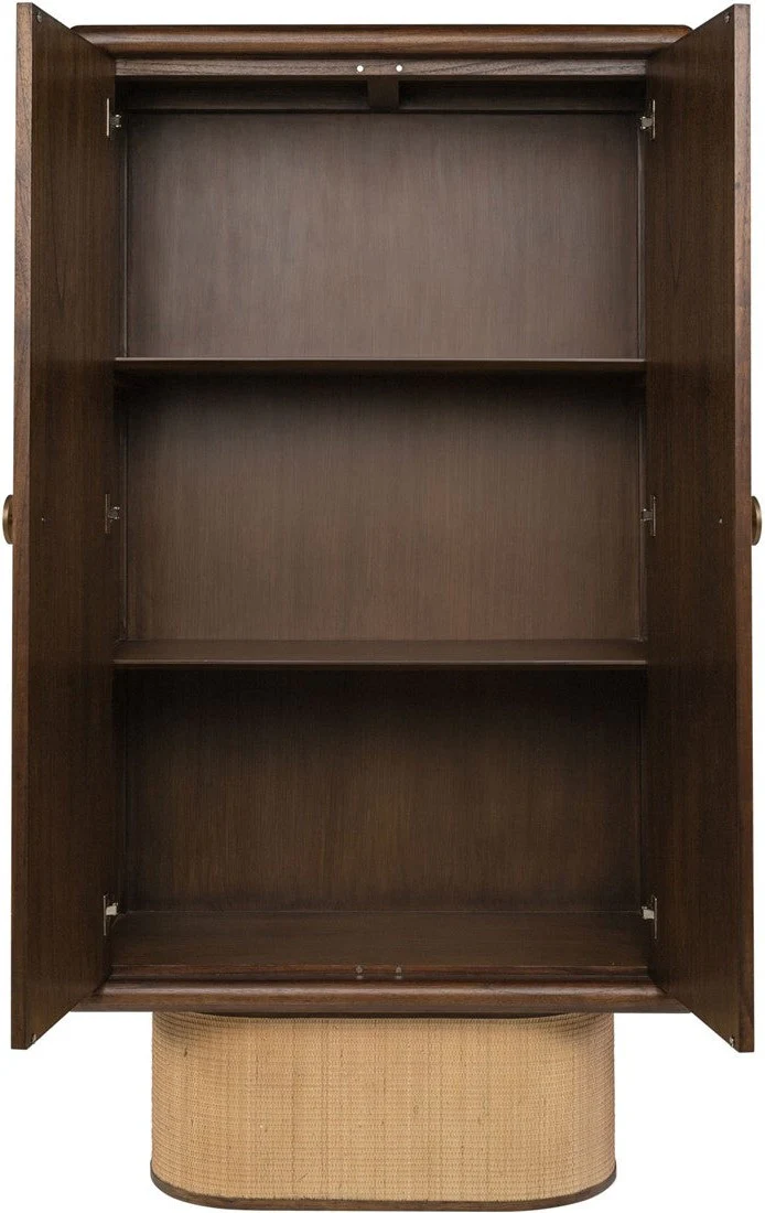 Cadence Cabinet in Mindi Wood and Rattan - Image 3