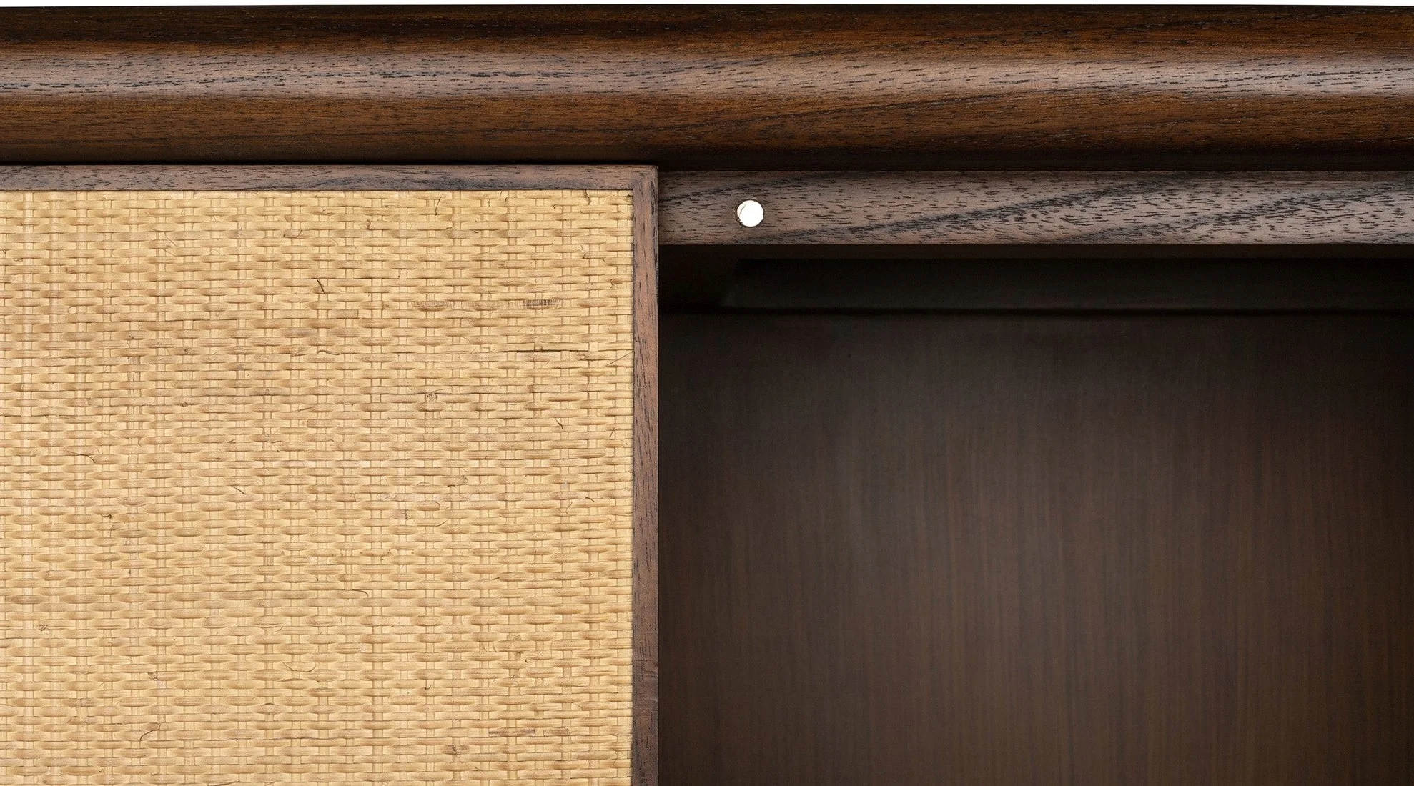 Cadence Cabinet in Mindi Wood and Rattan - Image 6