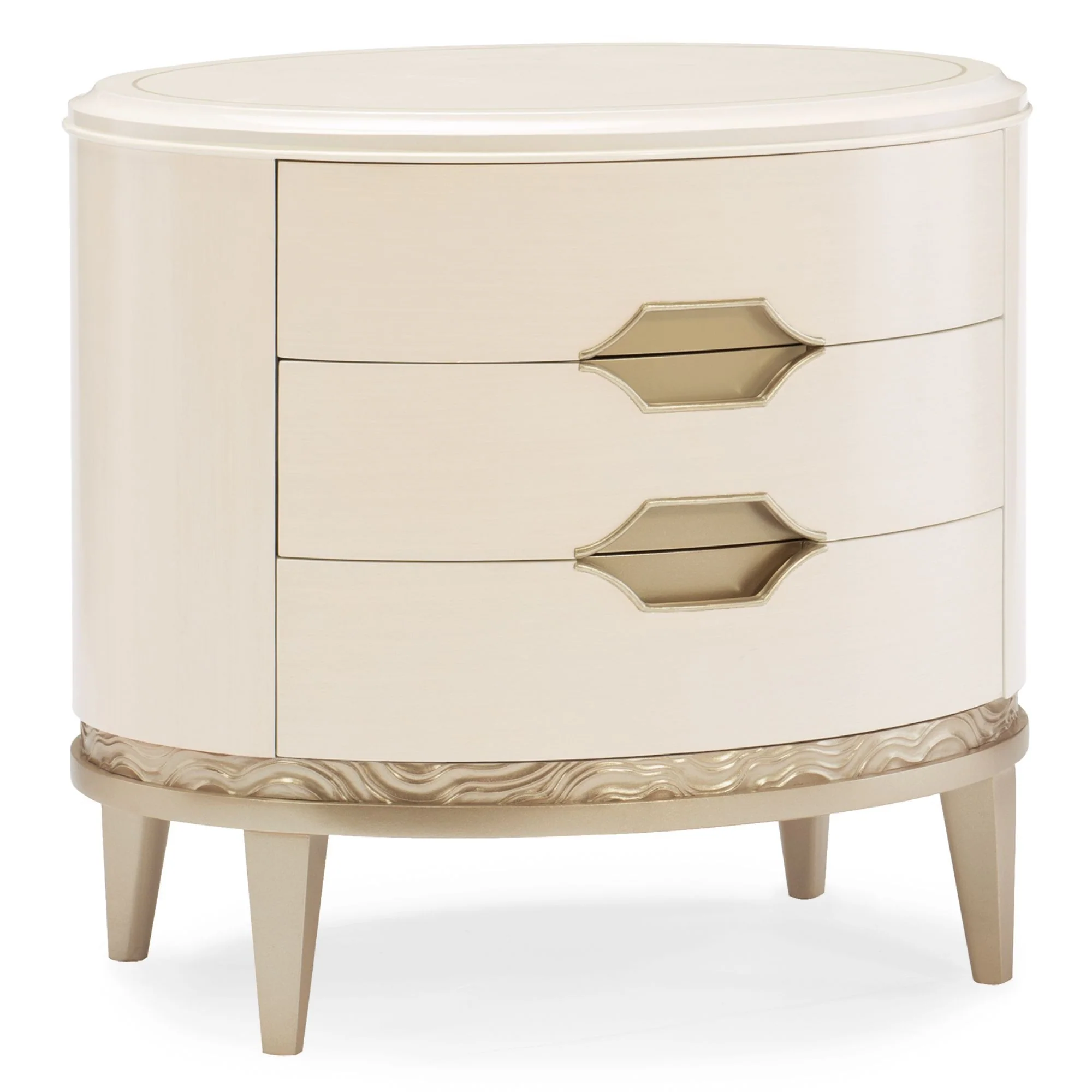 Caracole Adela 3 Drawer Bedside Table - Image 2