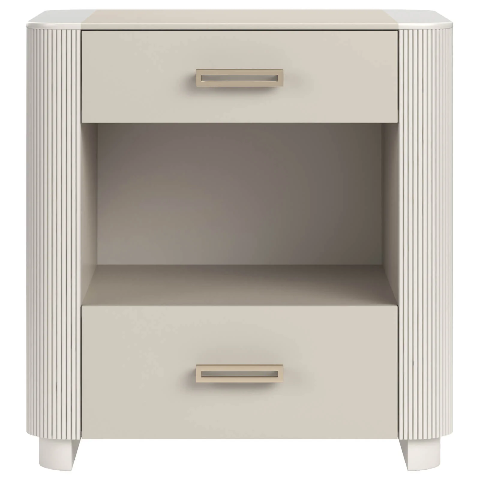 Caracole Love-ly! Small Bedside Table - Matte Pearl