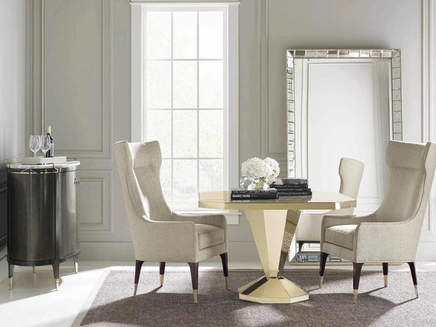 Caracole Perfect Pairing Wing Chair – Lombardia Champagne - Image 6