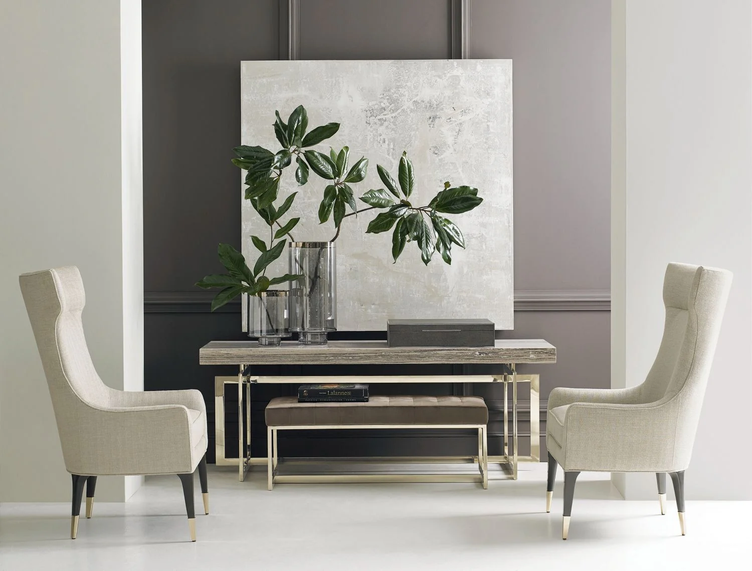 Caracole Perfect Pairing Wing Chair – Lombardia Champagne - Image 7