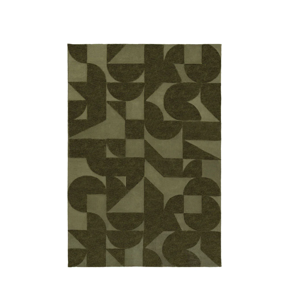 Caslow Geometric Rug – Green – Small