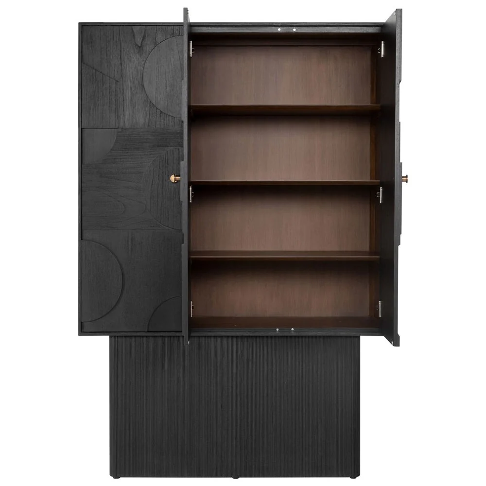 Cassian Cabinet in Black Mindi Wood - Image 6