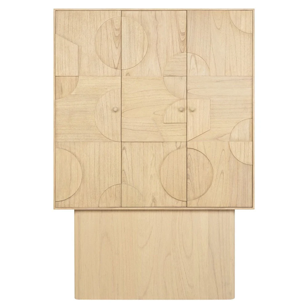 Cassian Cabinet in Natural Mindi Wood